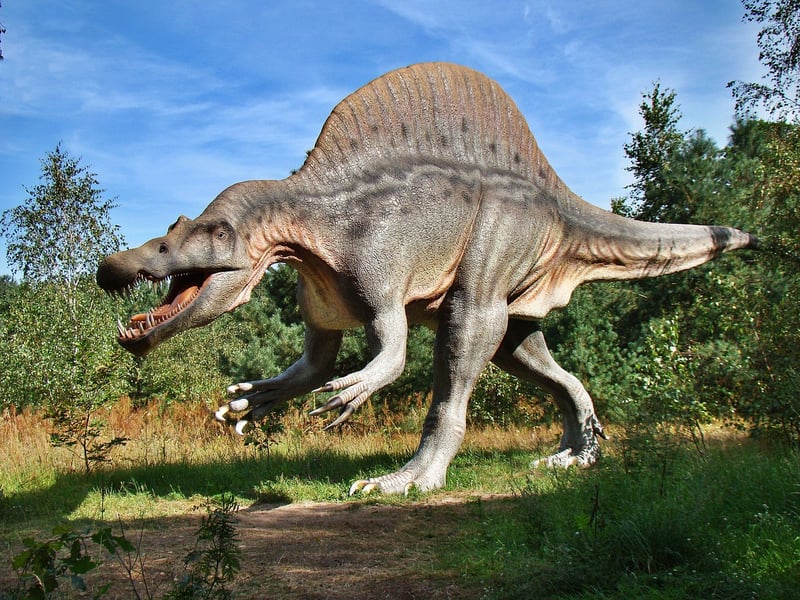 Dinosaur in prehistoric world
